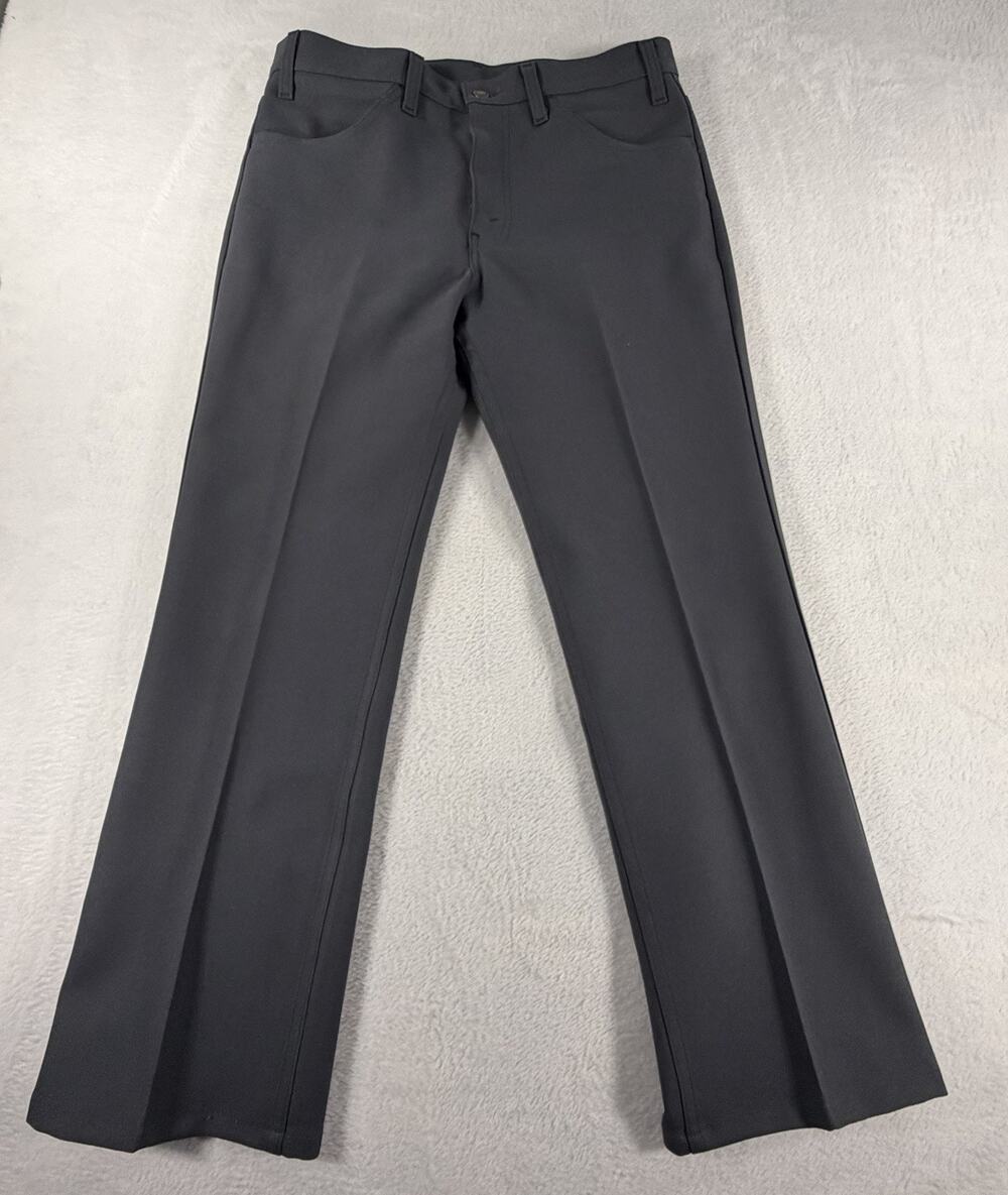 Vintage 80s Levi’s 517 Sta-Pressed Men’s 32x30 Gray Bootcut Trousers USA